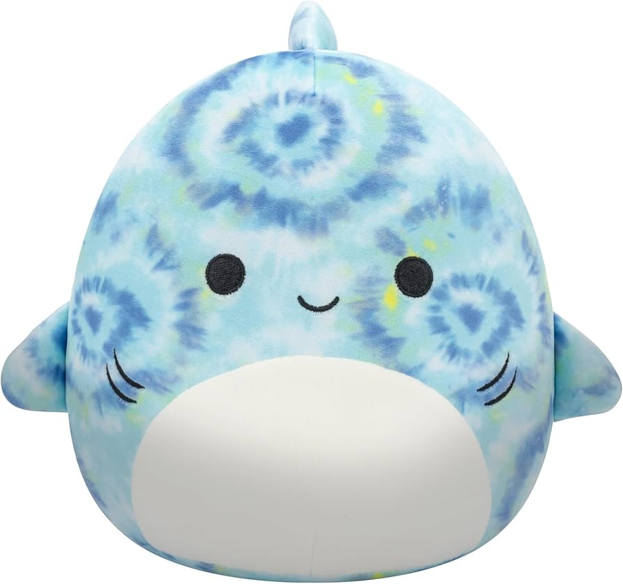 Squishmallows Original 8-Inch Luther Blue Tie-Dye Tiger Shark - Official Jazwares Plush | Amazon (US)