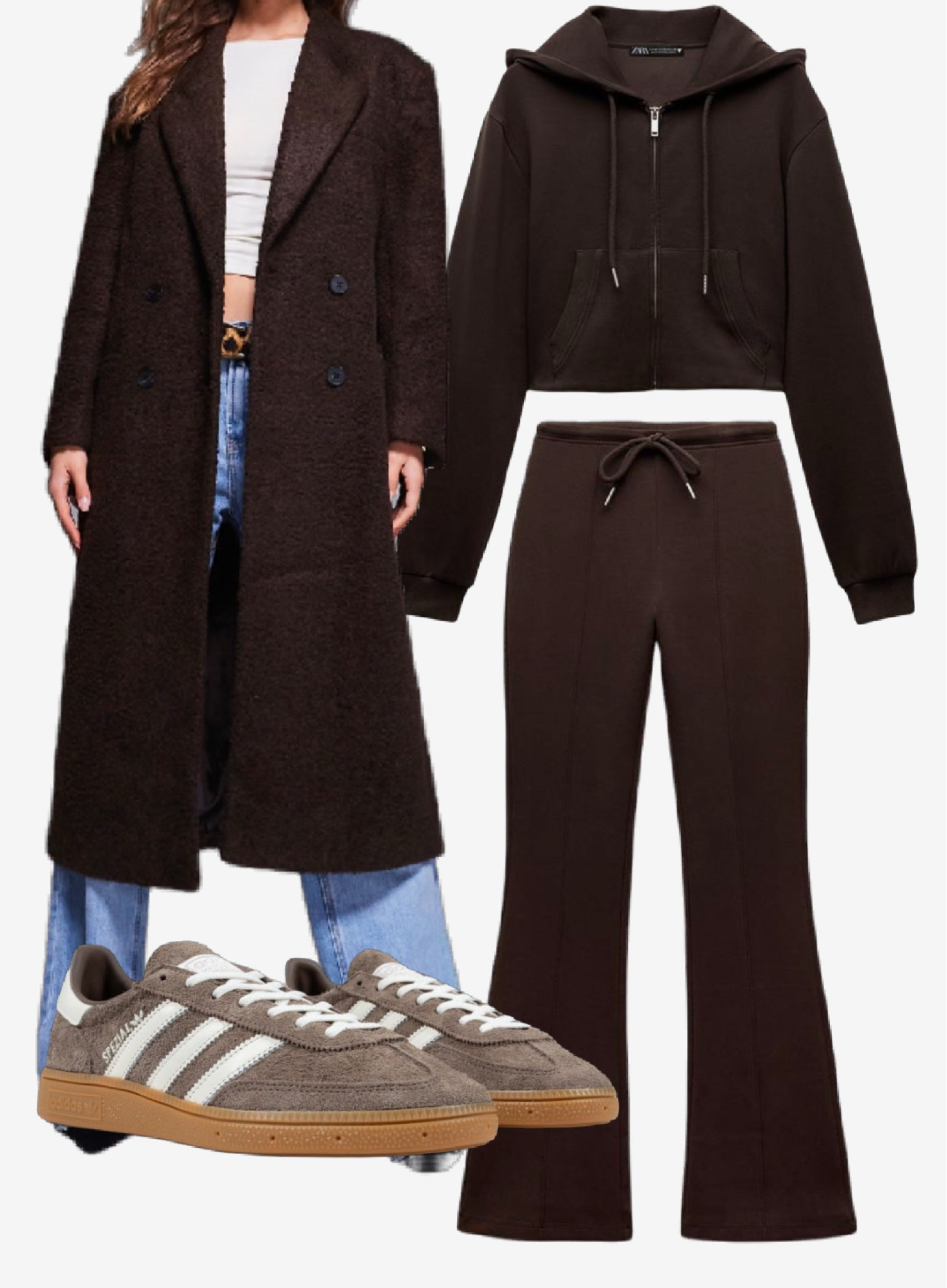 As seen on Georgia Louise 🤎 

Tracksuit is from Zara (can’t link here) but search for  

3641/845/700

 4174/842/700

#LTKstyletip #LTKwinter #LTKtravel