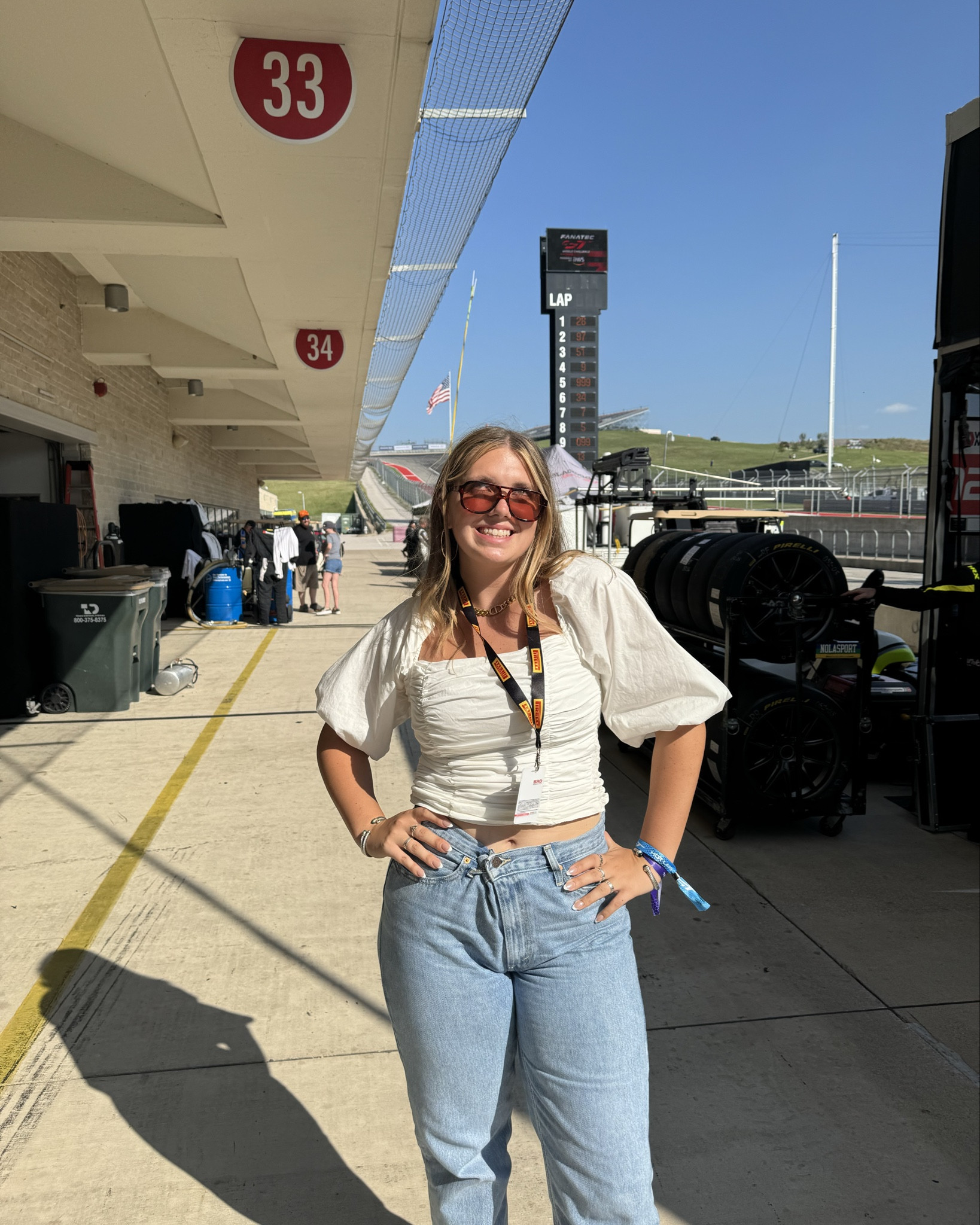 GT AMERICA OUTFIT day ✌️ 

perfect track day outfit!! 



#LTKTravel #LTKVideo #LTKStyleTip
