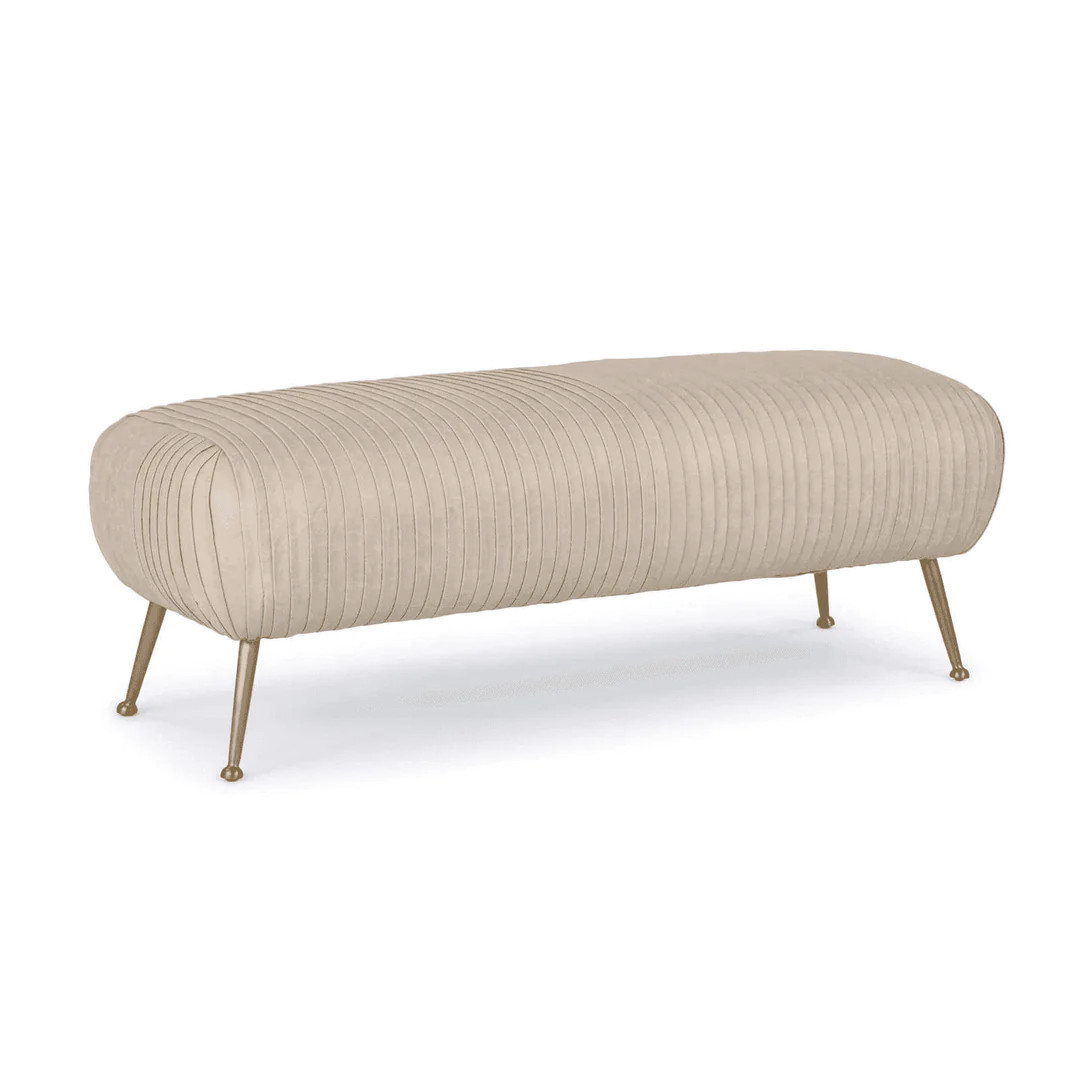 Beretta Leather Bench in Various Colors | Burke Decor