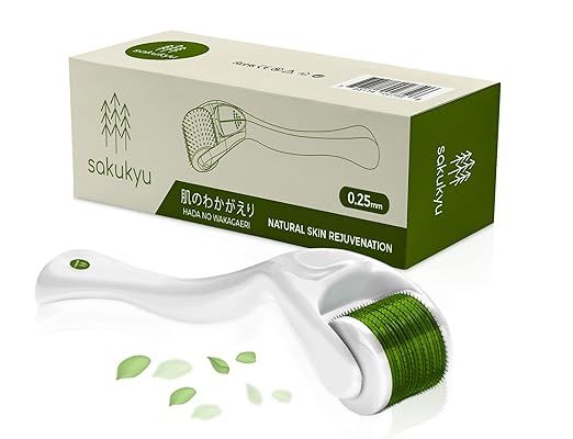 Sakukyu Derma Roller - Cosmetic Microneedling Tool for Natural Skin Rejuvenation (540 Stainless S... | Amazon (US)