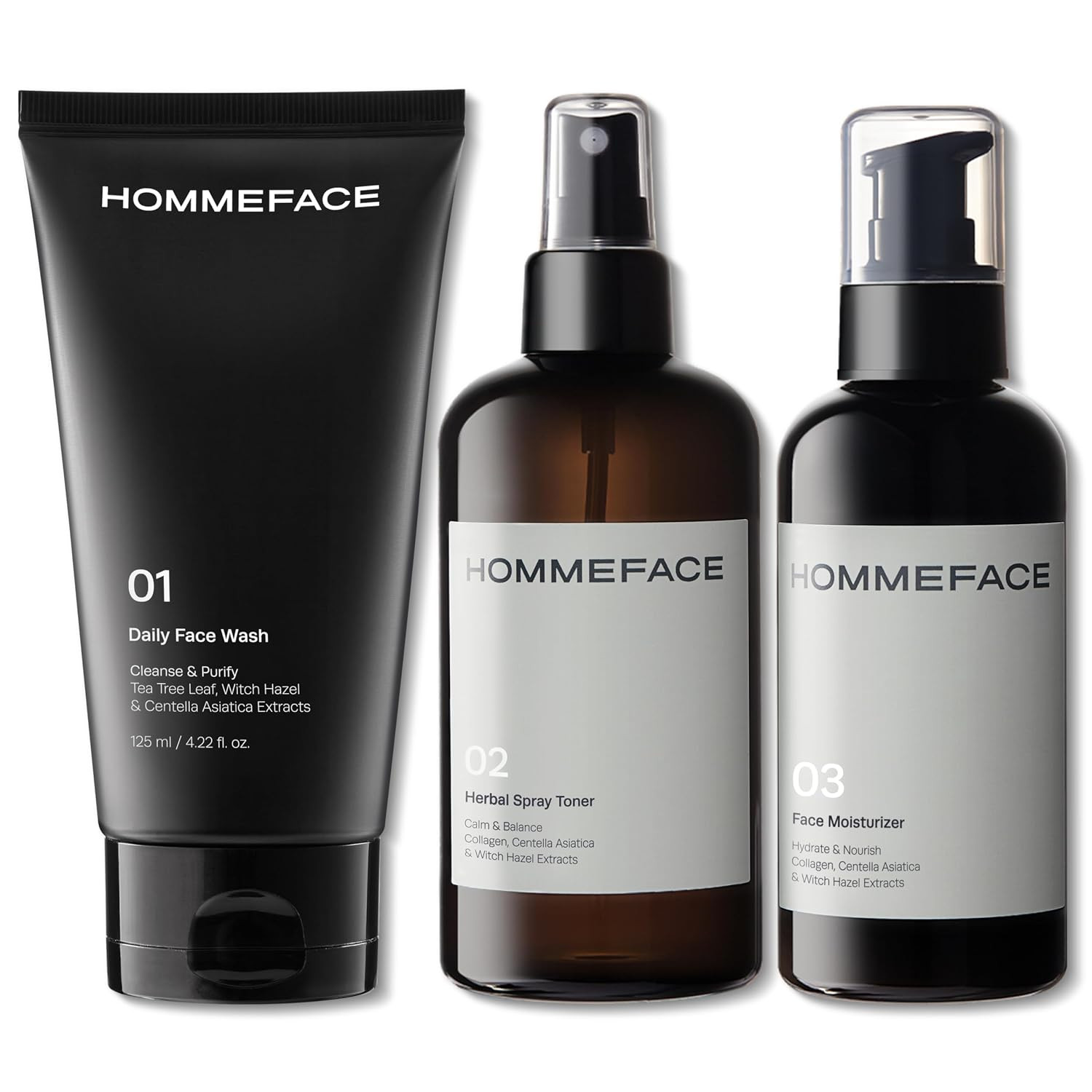 Daily Trio Skin Care Set for Men, 3-Step Routine | Amazon (US)