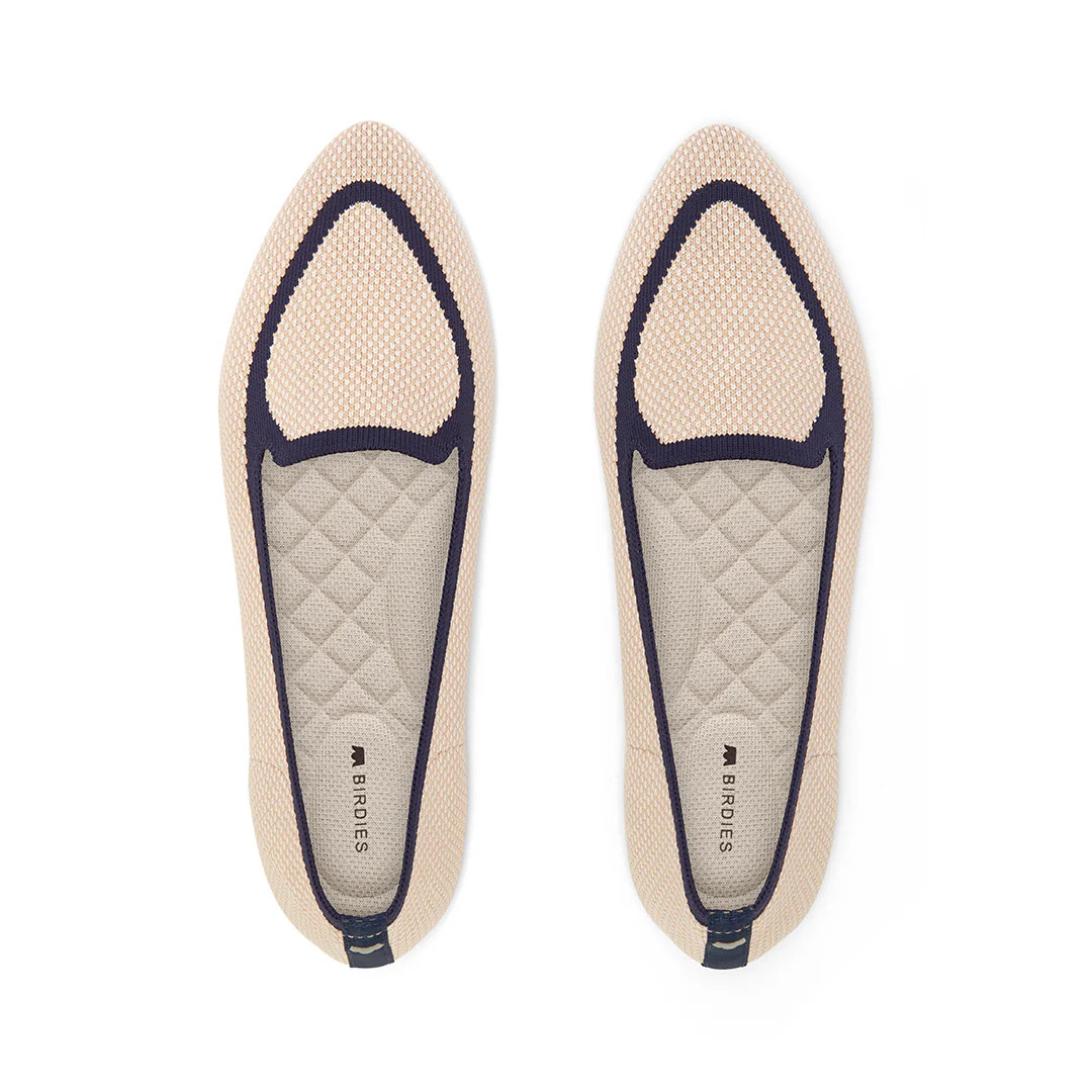 Birdies The Blackbird - Eggshell Flats - Washable / Vegan , Size 12 | BIRDIES