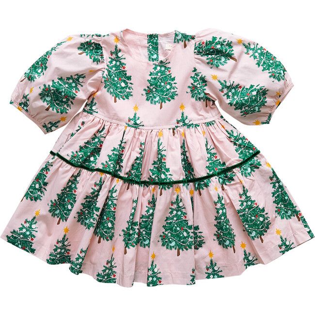 Maribelle Dress, Pink Trees | Maisonette