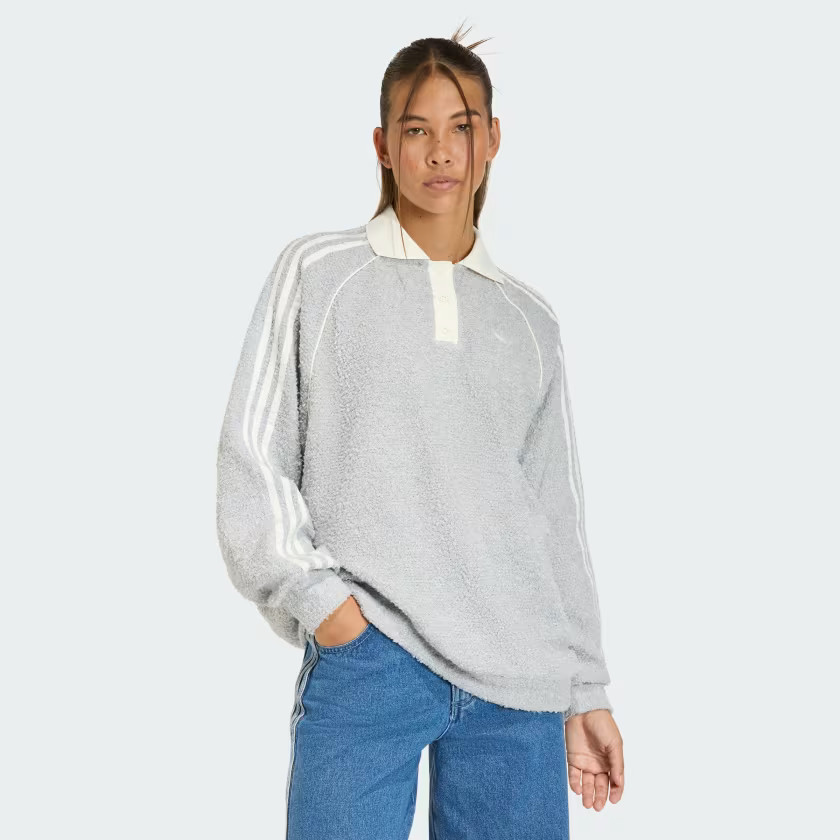 ADIDAS ORIGINALS BOUCLE OVERSIZED POLO CREW | adidas (US)