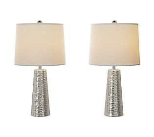 Flared Drum Table Lamps, Set of 2 - Hastings H ome | QVC