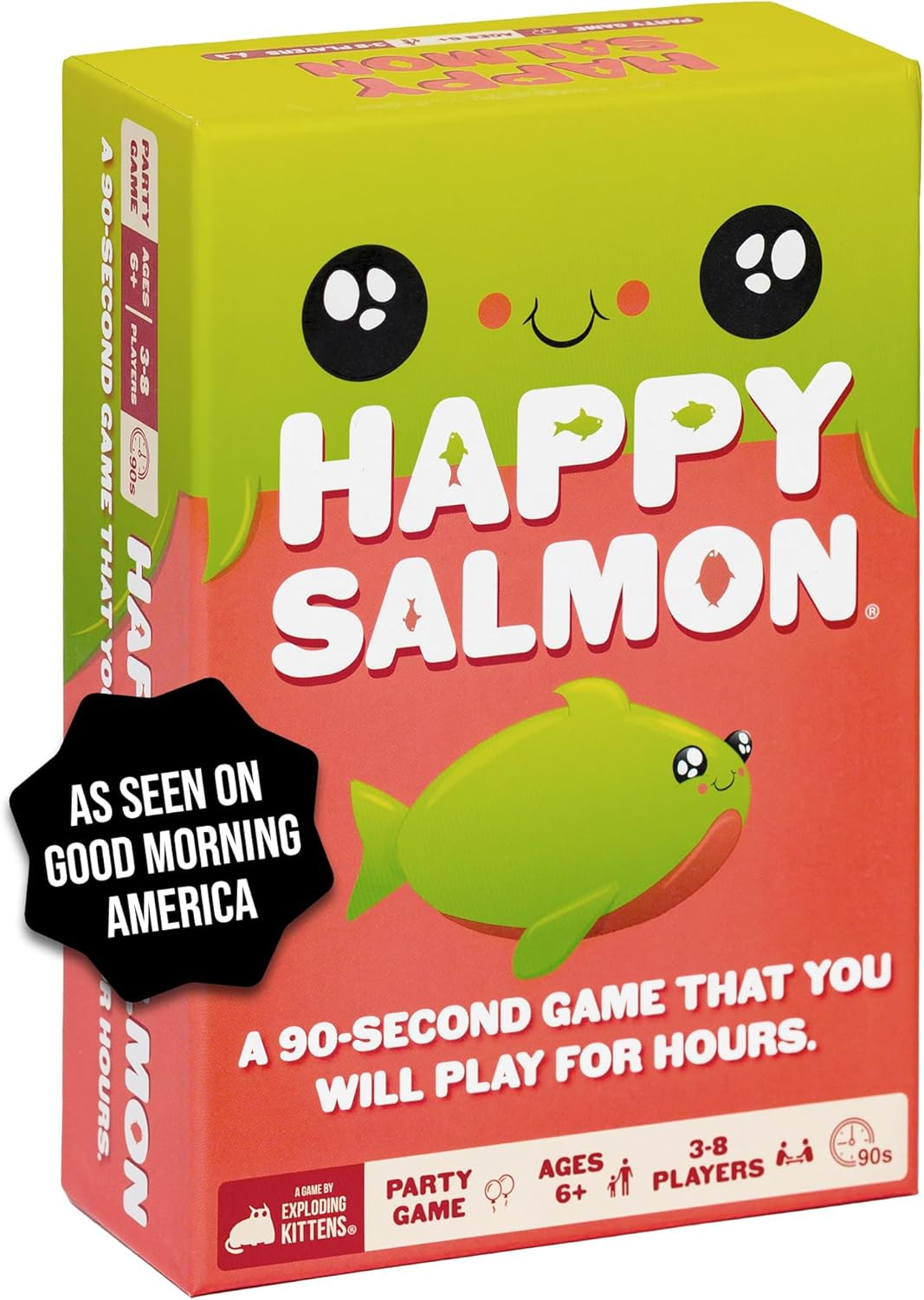 Exploding Kittens Happy Salmon 3-8 Players - Ages 6+ - 90 Second Rounds - Easy to Learn Quick Mat... | Amazon (US)