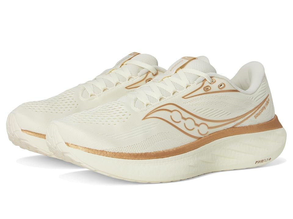 Saucony Ride 18 Women's Running Shoes Vanilla : 8.5 B - Medium, Leather | Zappos