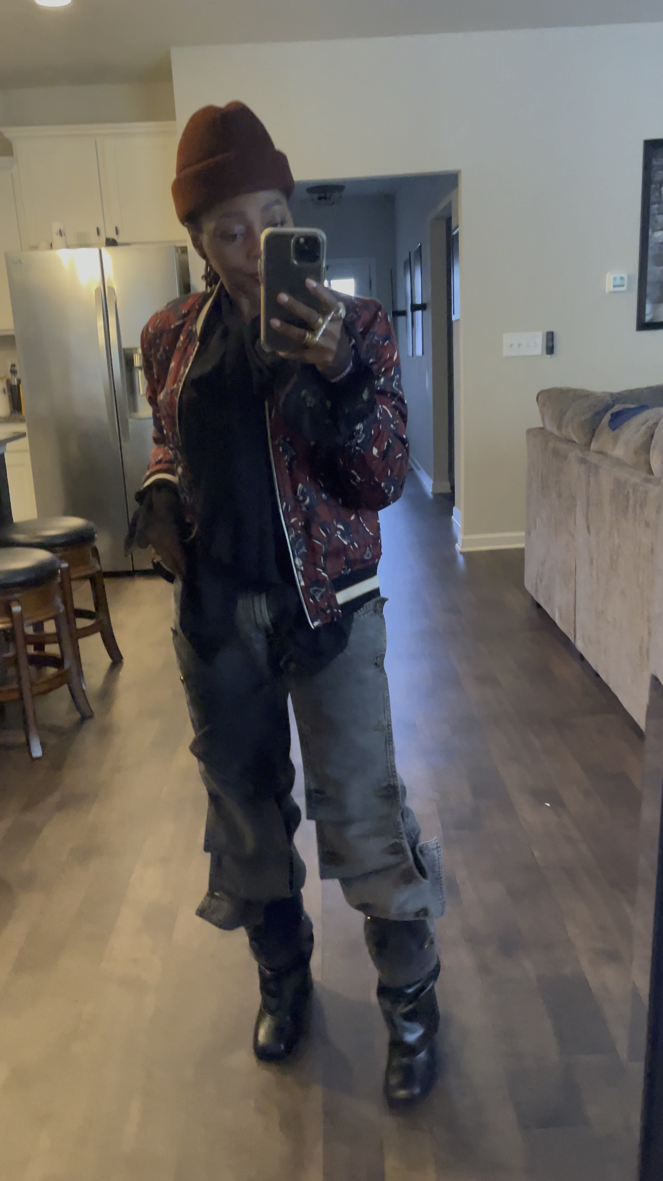 On the go but keep it stylish. 
Bomber jacket: Isabel Marant
Blouse: H&M
Jeans: Y- Project
Boots: Charles & Keith
Hat: GiGi Burris
Sunnies: Elisa Johnson

I've linked similar items if the identical items were not available

#LTKStyleTip #LTKOver40 #LTKVideo