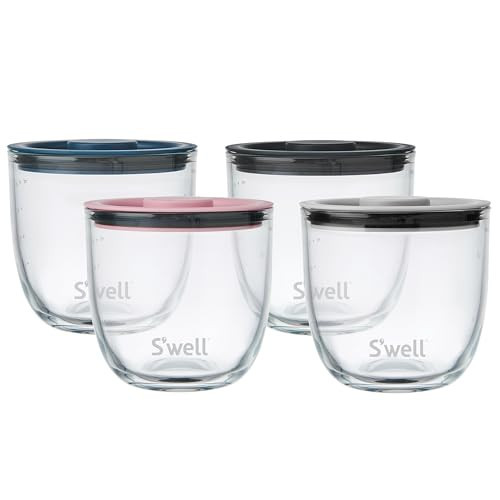 S'well 16oz Glass Prep Bowl Set of 4 For Easy Meal Prep, S'well Signatures, Made From Durable Tempered Glass | Amazon (US)