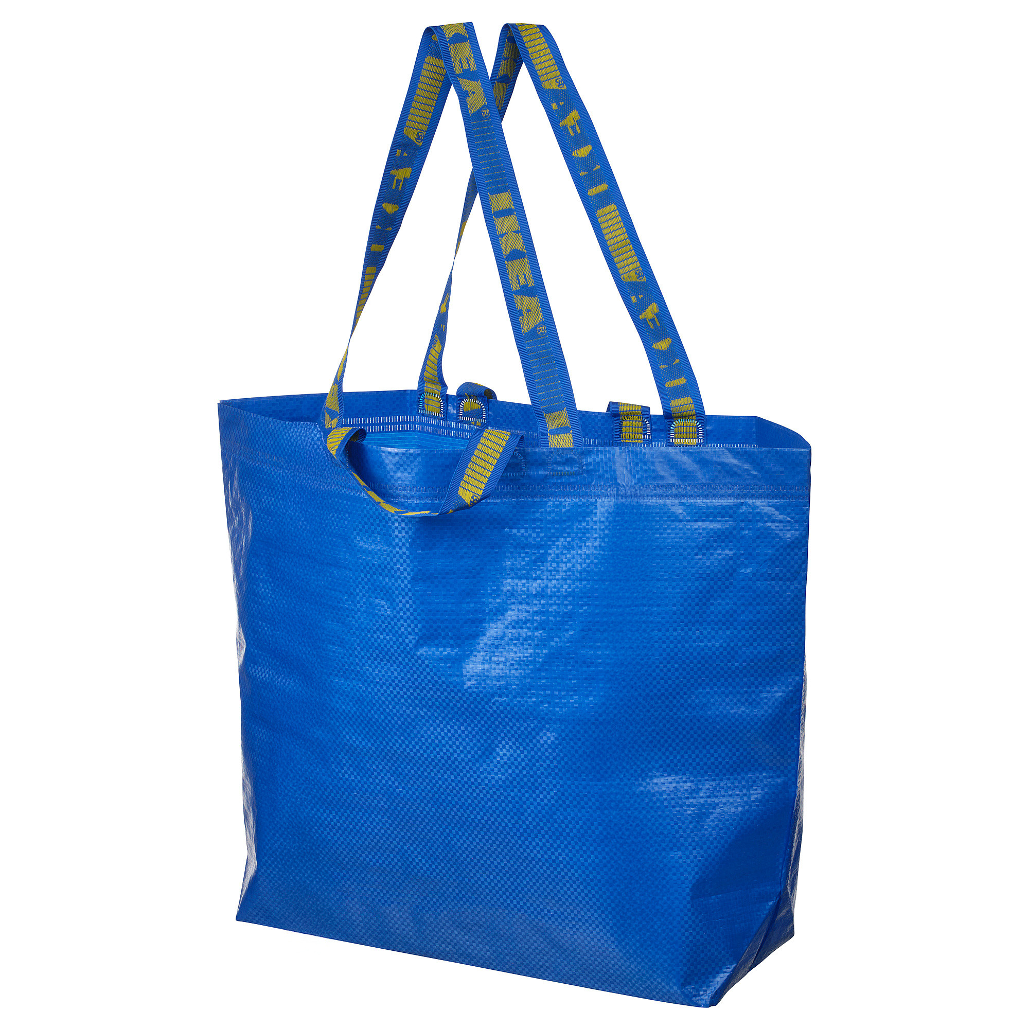 FRAKTA Shopping bag, medium, blue, 17 ¾x7x17 ¾ "/10 gallon | IKEA US