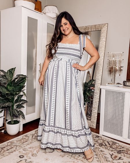 Vacation dress, maxi dress, TTS

Blue and white dress, cupshe dress, vacation outfit, summer dress

#LTKtravel #LTKSeasonal #LTKcurves