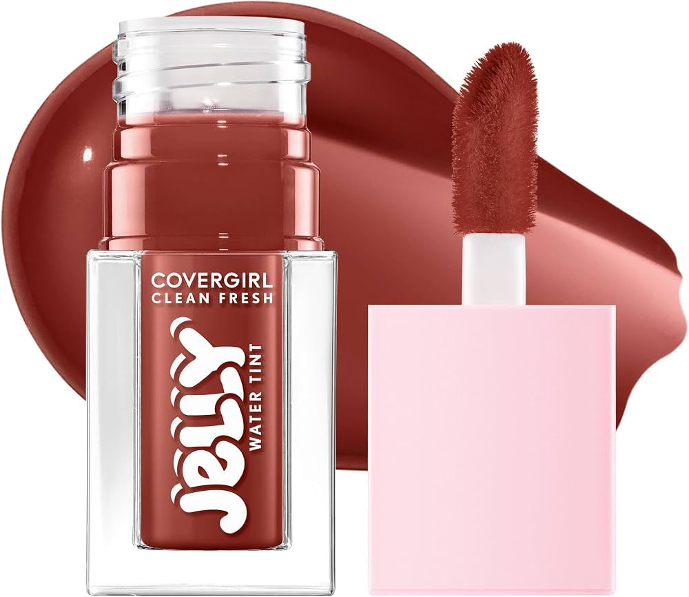 COVERGIRL Clean Fresh Jelly Water Tint, Lip & Cheek Tint, Transfer-Proof, Hydrating - 50 Mulberry... | Amazon (US)