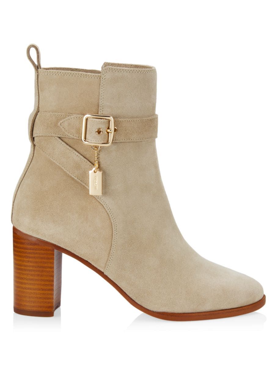 Olivia Suede Ankle Booties | Saks Fifth Avenue