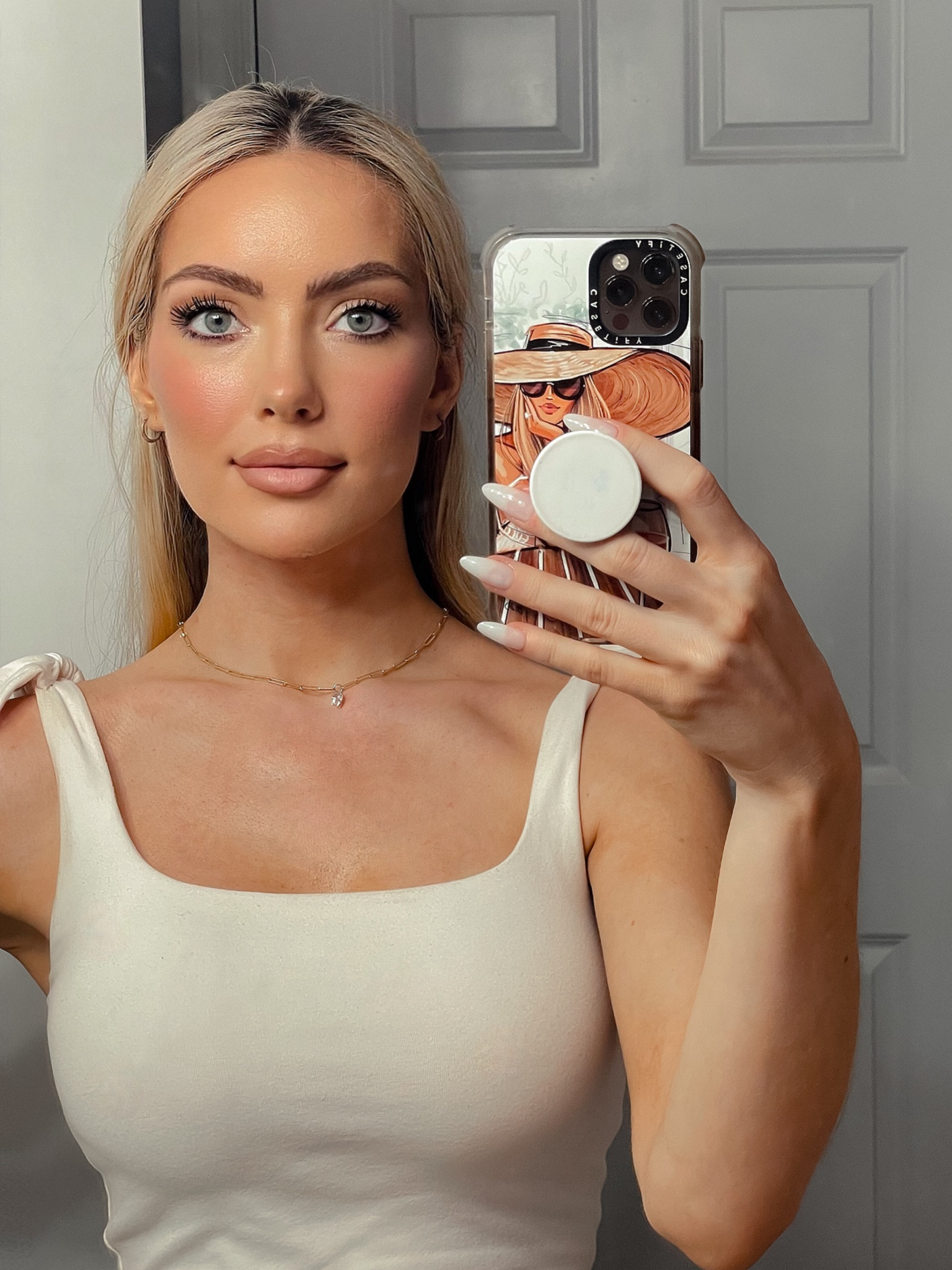 Kjaer Weis makeup look! Follow @hollyjoannew for style and beauty! Glad you’re here babe! Xx

Lip Liner: Warm Taupe - shade Saturate
Matte Liquid Lipstick: Light Pink Nude - shade Honor
Cream Blush: shade Happy
Cream Bronzer: shade Delight
Im-Possible Mascara Black
Cream Foundation: shade Illusion 
Eye Brow Pencil: shade Deep Brown

#LTKstyletip #LTKbeauty #LTKfindsunder100