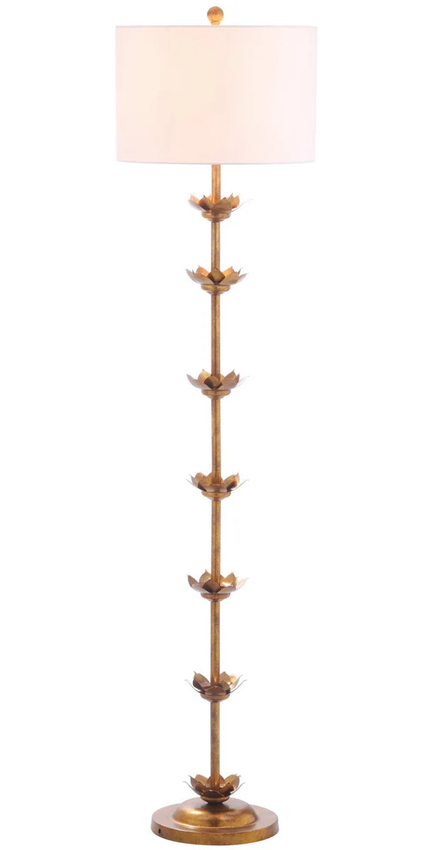 Audreyonna 63.5'' Antique Gold Traditional Floor Lamp | Wayfair North America