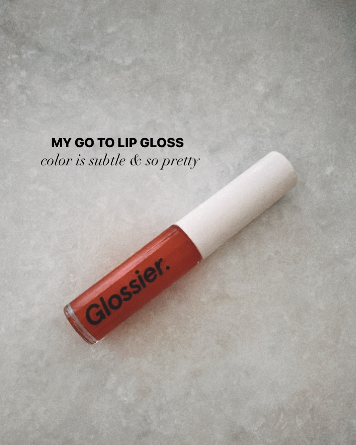 One of my go to lip glosses, the color is subtle and so pretty!