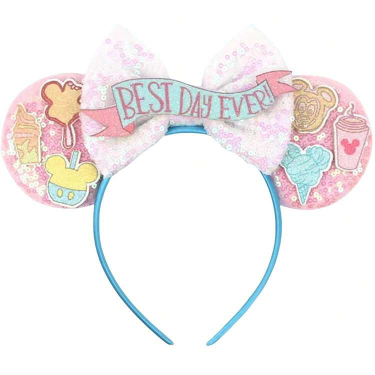 1pc Adorable Sparkly Birthday Party Theme Big Ears Sequin Headband, Student Castle Funfair Party Cosplay Costume Decorative Hair Accessory, Holiday Birthday Gift Hairband Diadema Hair Hoop | SHEIN