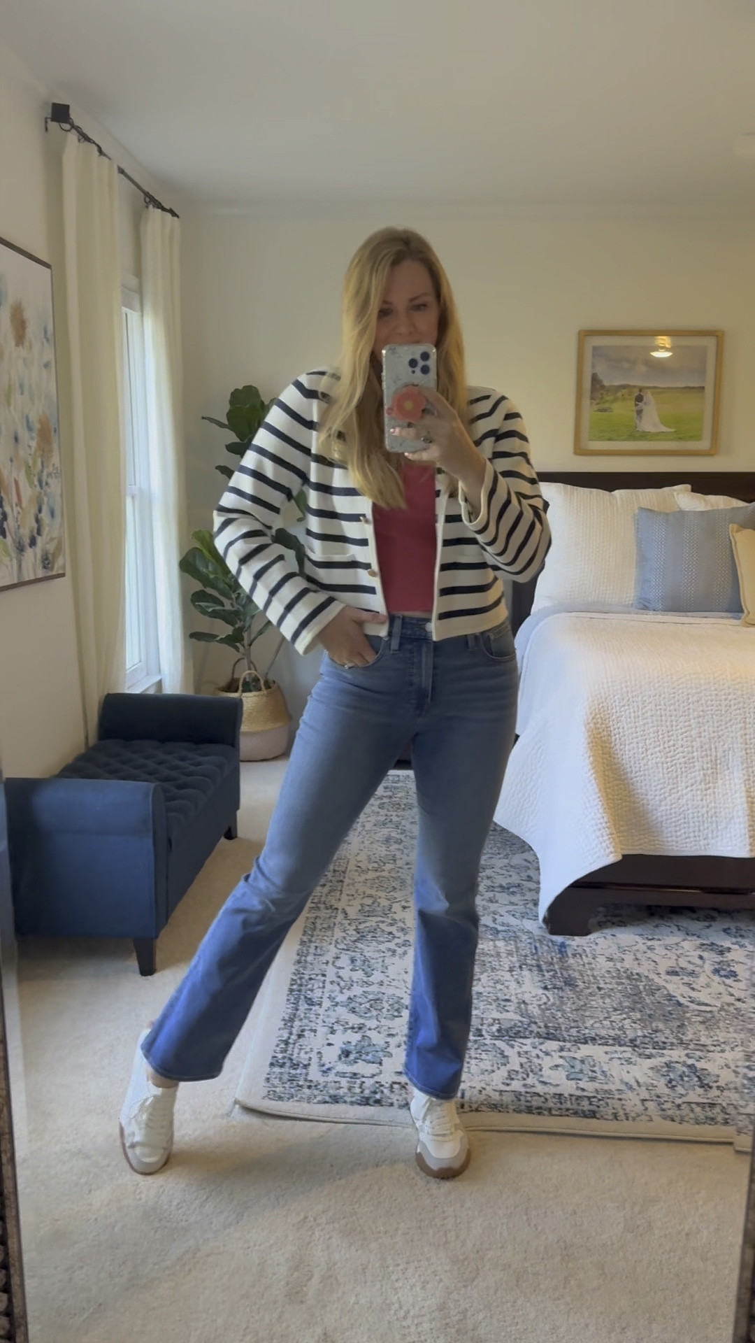 Three ways to wear a sweater jacket, the spring – casual outfit ideas from work to the weekend!

Sweater jacket is very comfortable and soft. It fits true to size has functional buttons and pockets. Comes in solid colors as well. Currently 15% off!

Wearing my normal size in the pink square neck tank and sized down one in the mini flare jeans. 



#LTKstyletip #LTKSeasonal #LTKfindsunder100