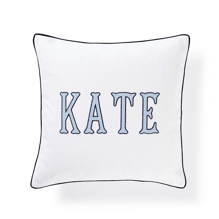 Personalized Embroidered Pillow Cover | Mark and Graham