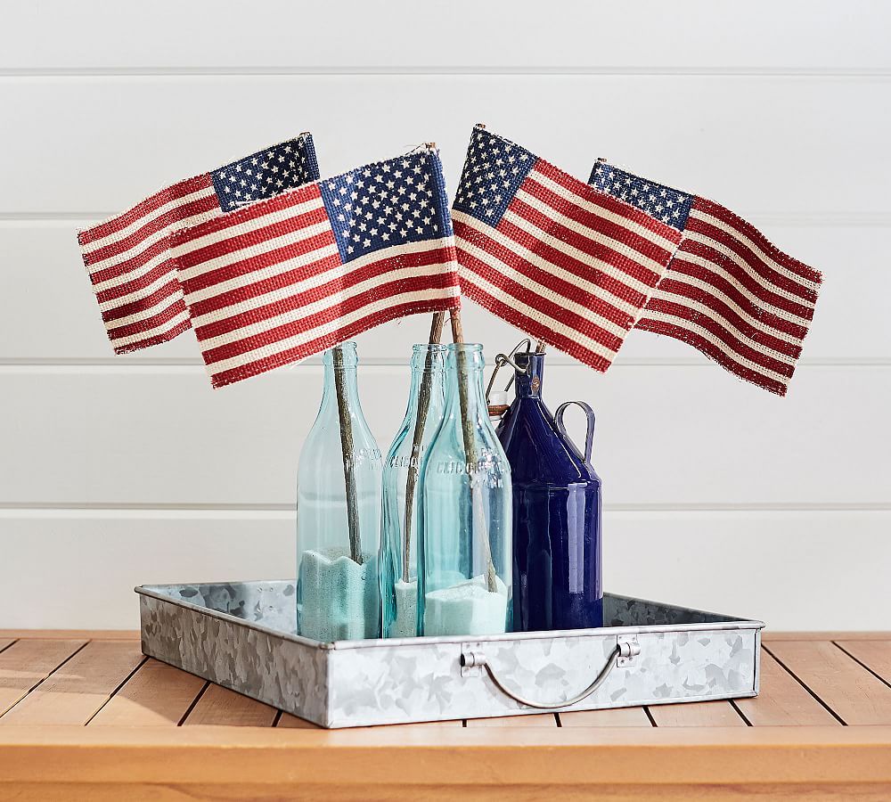 Liberty Burlap Flag - Set of 4 | Pottery Barn (US)