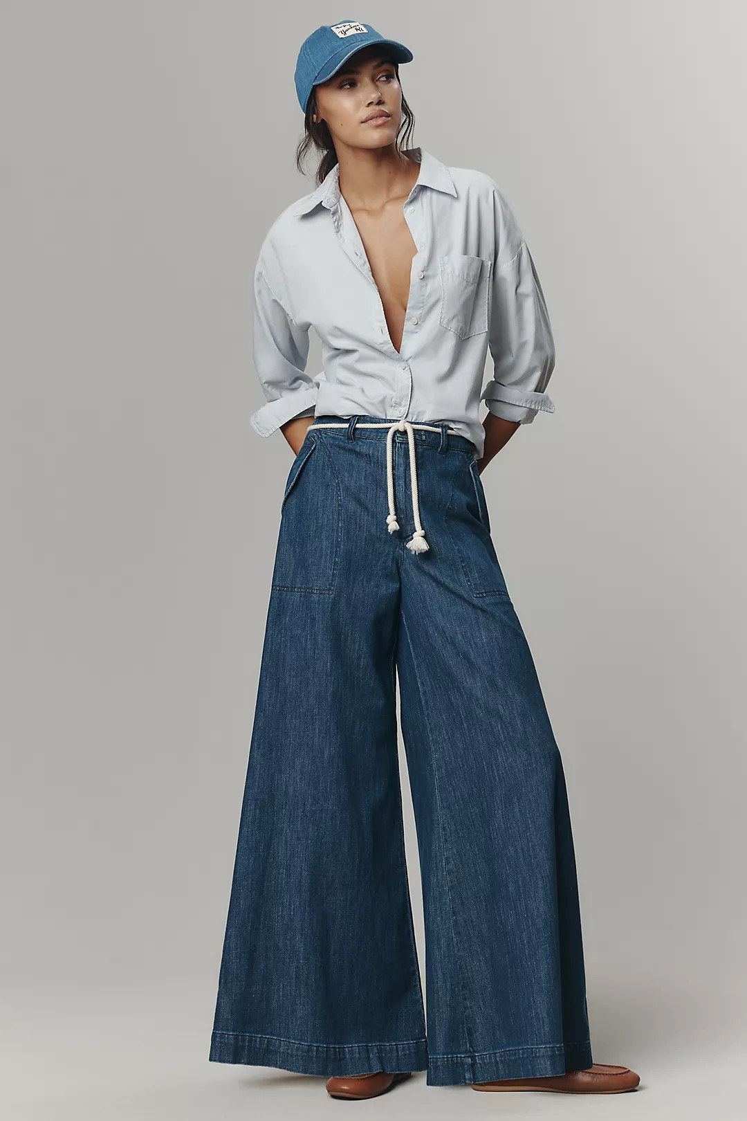 Pilcro High-Rise Wide-Leg Jeans | Anthropologie (US)