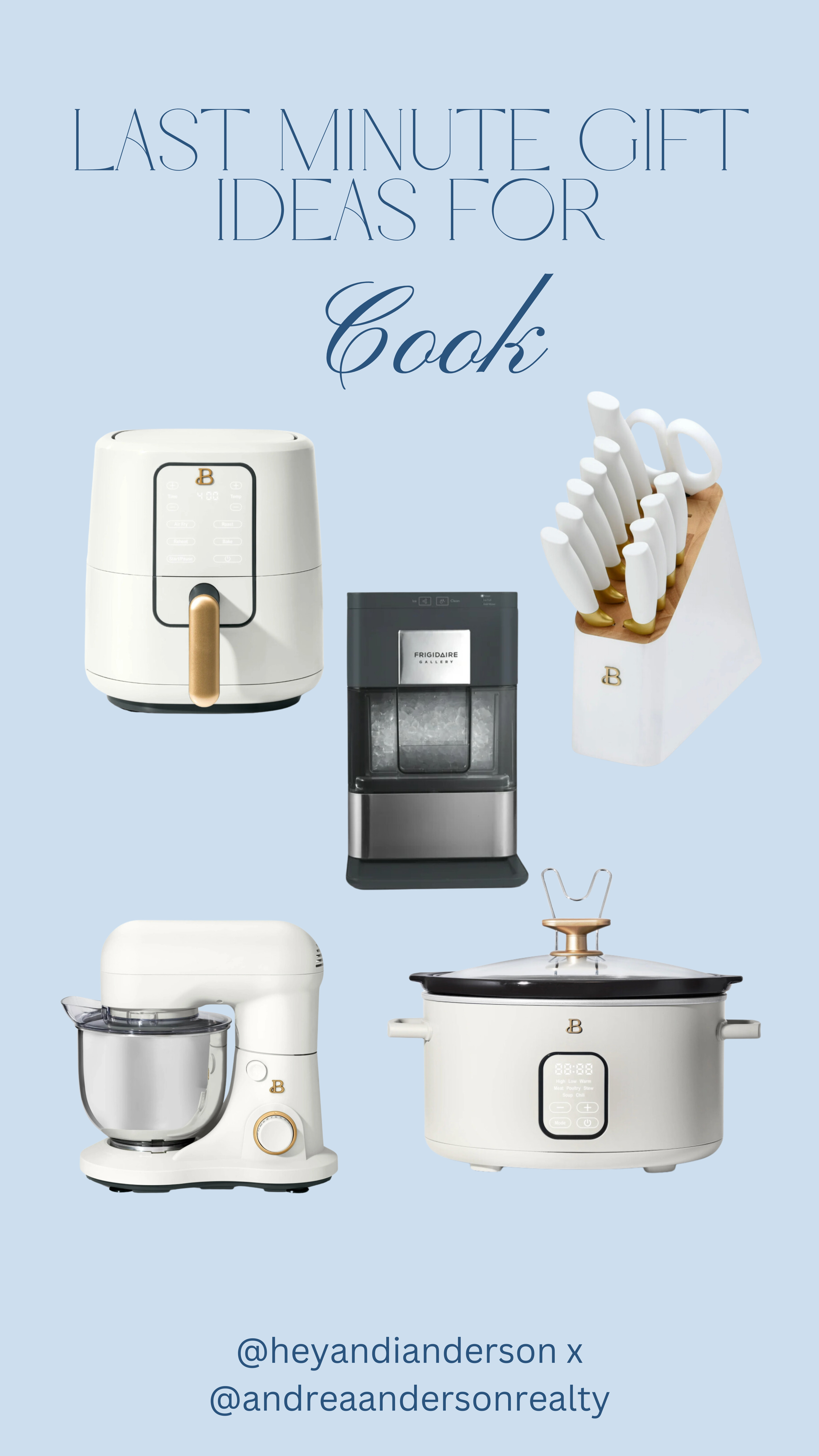 Gift guide for the chic cook who likes their appliances to match! 

 #LTKGiftGuide #LTKHoliday #LTKSeasonal