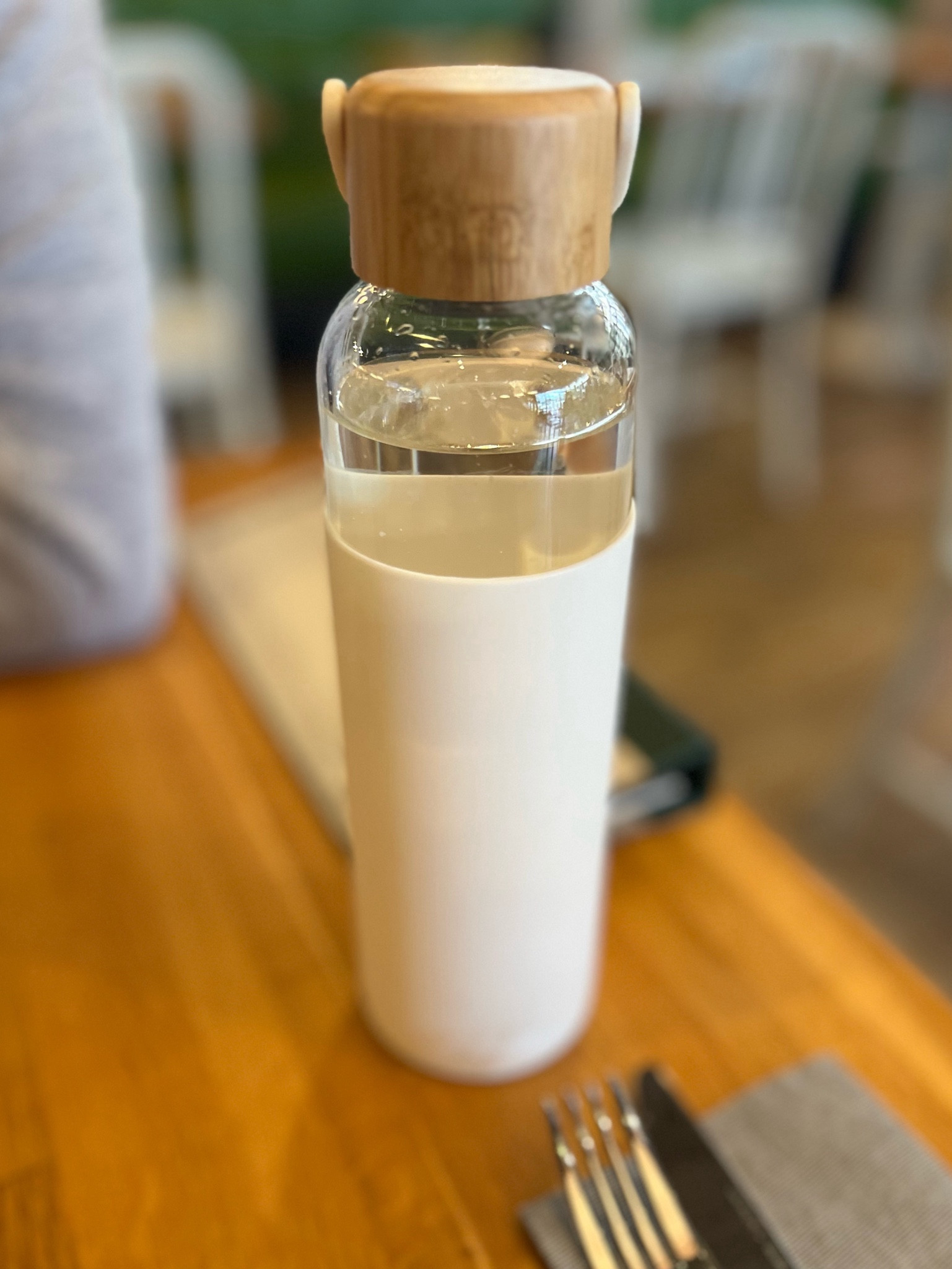 The perfect on the go glass water bottle! I bring this with me into restaurants filled with alkaline water from home. The silicone sleeve helps keep it protected. The bottle is top rack dishwasher safe. Hand wash the lid. 18oz

#LTKtravel #LTKhome #LTKfindsunder50