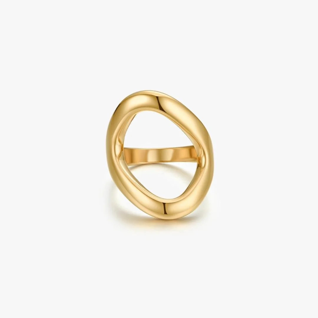 Chunky Oval Gold Ring | Flaire & Co.