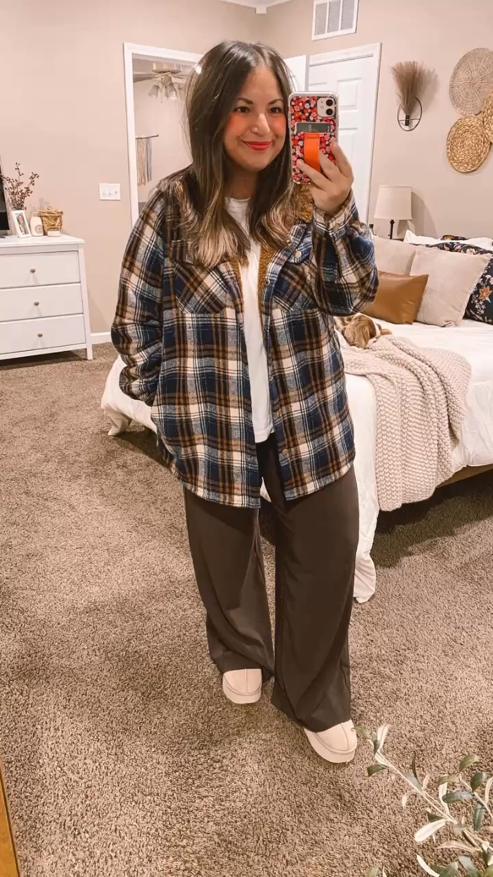Layering is essential for staying warm & cozy this season! You know, amazon is one of my go to places for cute, affordable fashion!

slippers: fit true to size // wearing a 5
pants: fit true to size // wearing a large
muscle tee: fits true to size // wearing a large
jacket: fits true to size // wearing a large 

 #LTKMidsize #LTKFindsUnder50 #LTKStyleTip