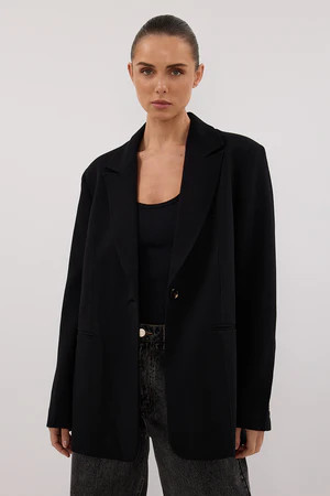 WESTWOOD BLACK BOYFRIEND BLAZER | DISSH
