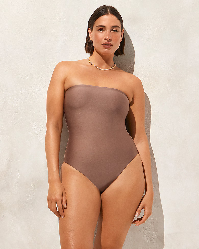 Gemma bandeau one-piece in Classic Sculpt™ | J. Crew US