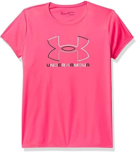 Under Armour Girls' Tech Big Logo Short Sleeve T-Shirt | Amazon (US)