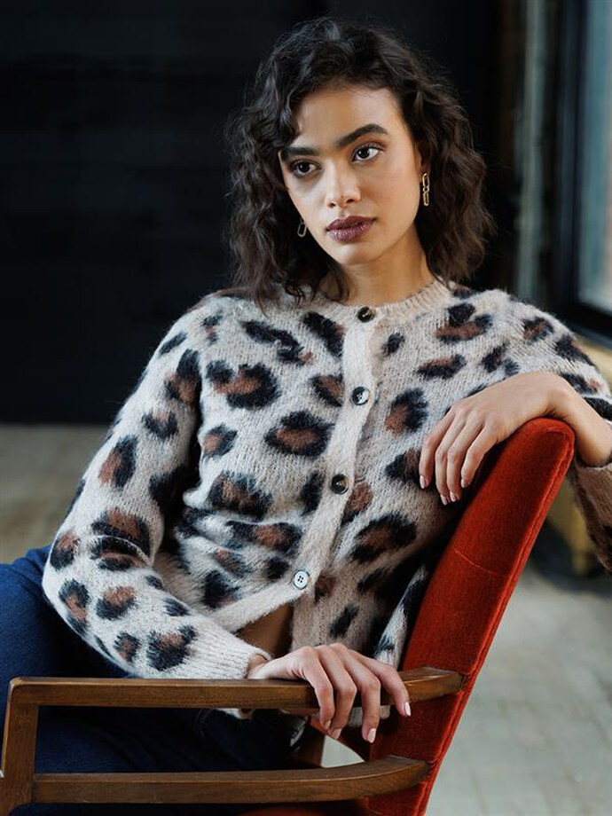 Leopard Print Cardigan | Rickis | Ricki's