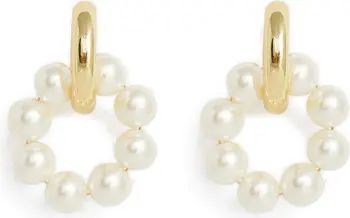 Tyson Imitation Pearl Hoop Earrings | Nordstrom