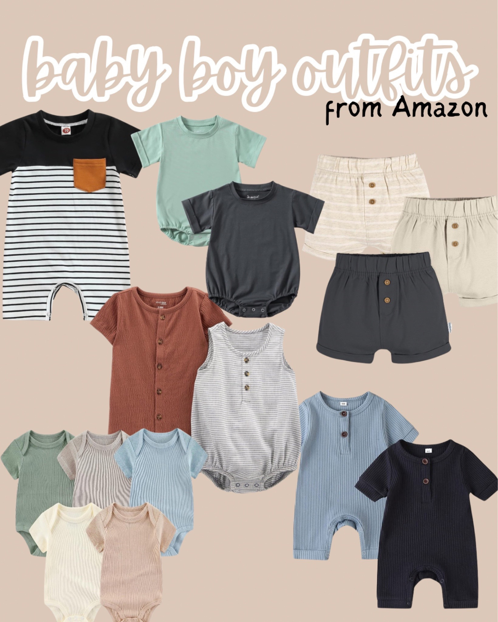 Baby boy clothes from Amazon 
Baby boy, newborn, newborn clothes, baby boy clothing, baby onesie, baby shower gifts, neutral baby clothes, baby style, baby boy fashion, winter baby clothes, fall baby

#LTKSeasonal #LTKKids #LTKBaby