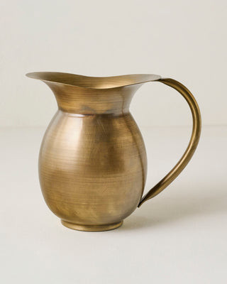 Ruthie Brass Pitcher Vase | Magnolia