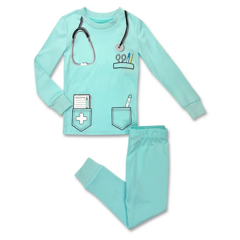 Dream Big Peace Out Boys and Girls Occupation Pajama Sleep Set, 2-Piece, Sizes 4-8 | Walmart (US)