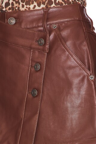 x We The Free Wynne Faux Leather Skirt in Chocolate Fondant | Revolve Clothing (Global)