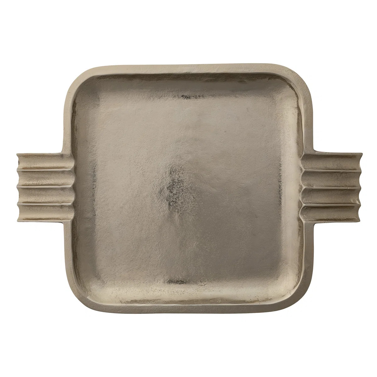 Aluminum Tray With Fluted Handles | Wayfair North America