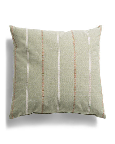 22x22 Coastal Striped Oversized Feather Filled Pillow | Polyester | Marshalls