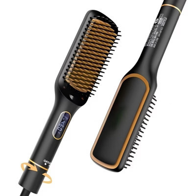 NICEBAY Hair Straightener Brush, LED Display Hair Straightening Brush, Auto-Off Straightener Comb for Women, 6 Temp sets | Target