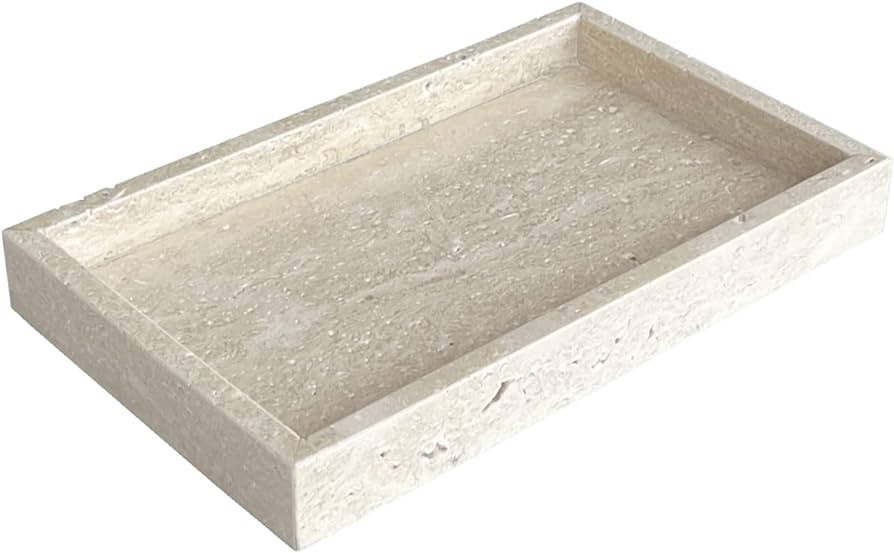 StonePlus Natural Marble Elegant Jewelry Tray Small Stone Organizer for Dressroom/Bathroom/Coffee... | Amazon (US)