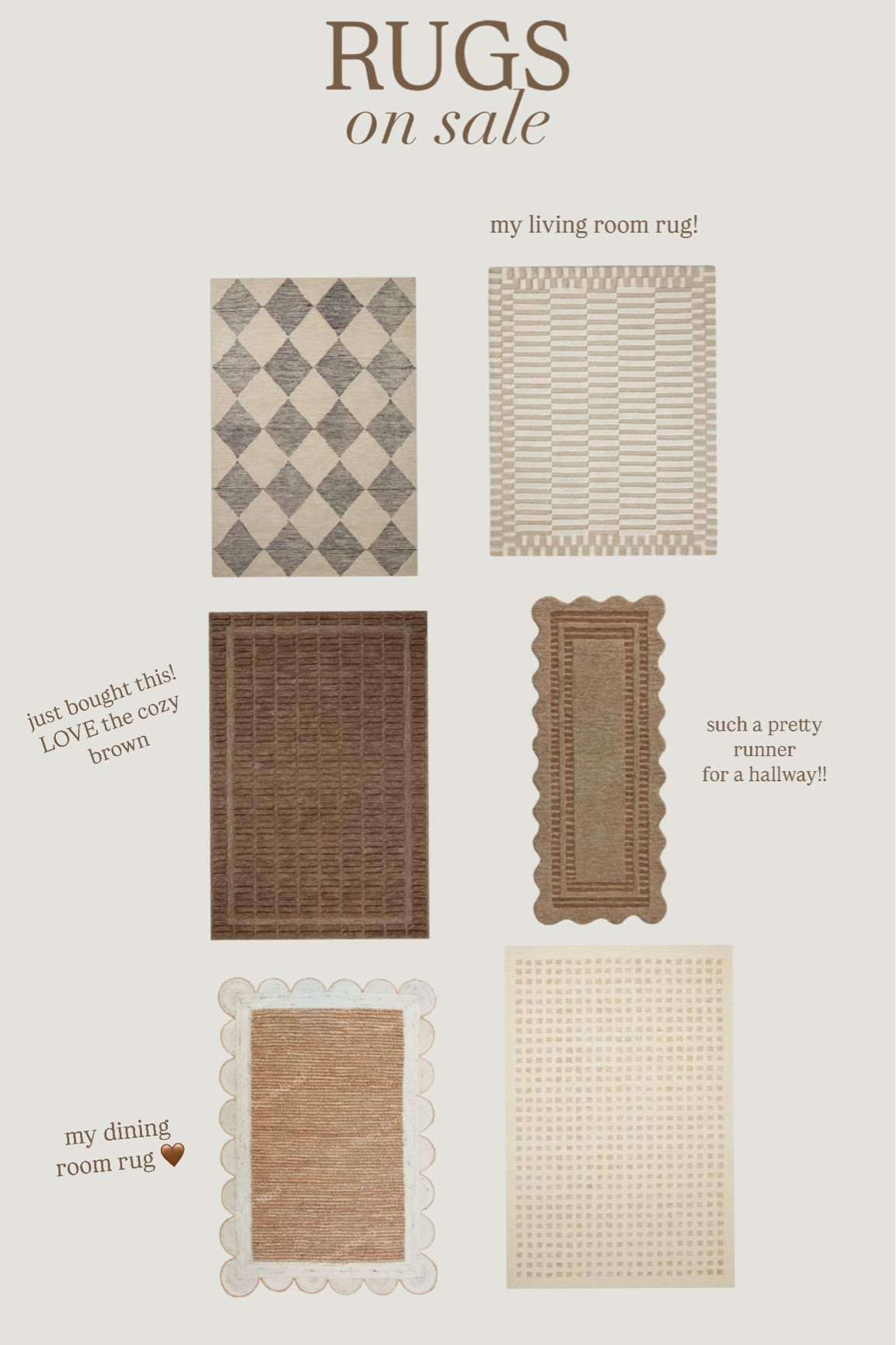 rugs on sale that I LOVE 🤎 #rugs #homedecor