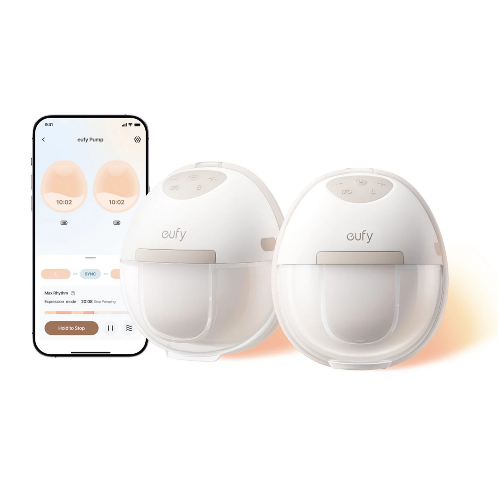 Eufy Wearable Breast Pump with HeatFlow Technology, Beige | Kohl's