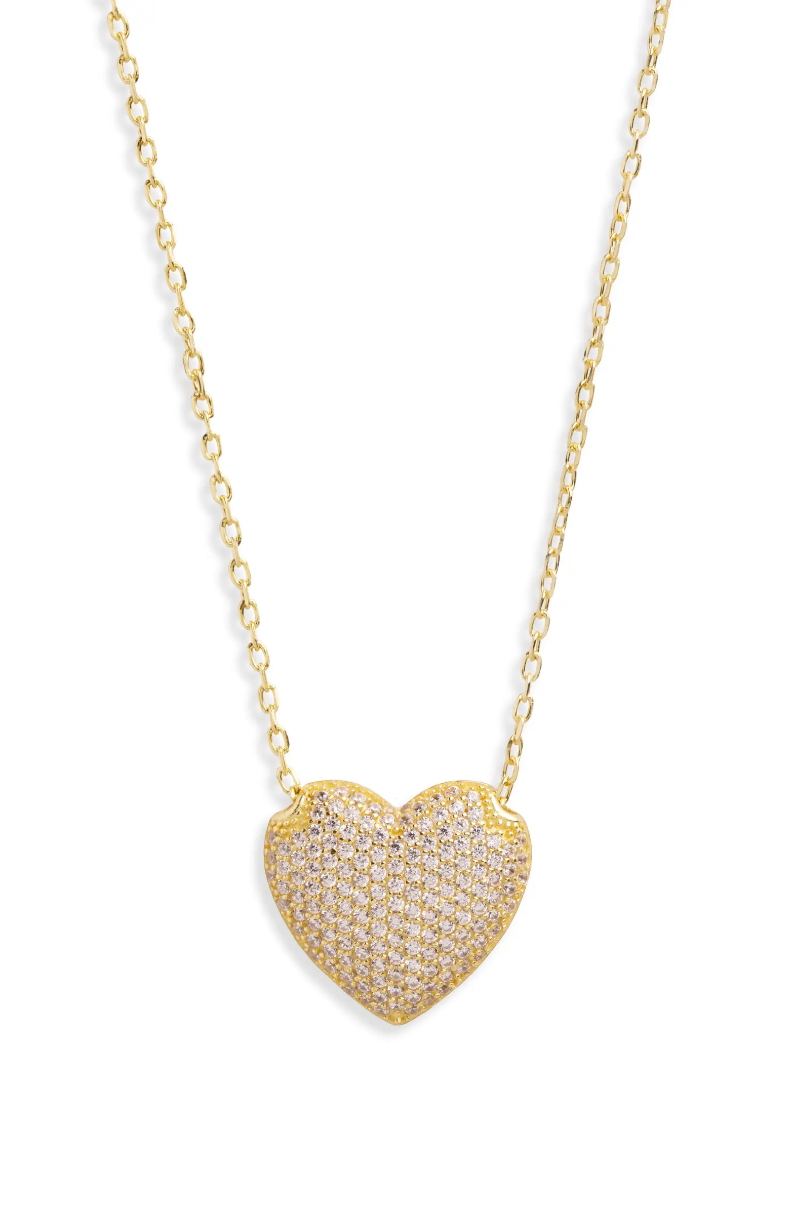 Pavé Heart Pendant Necklace | Nordstrom