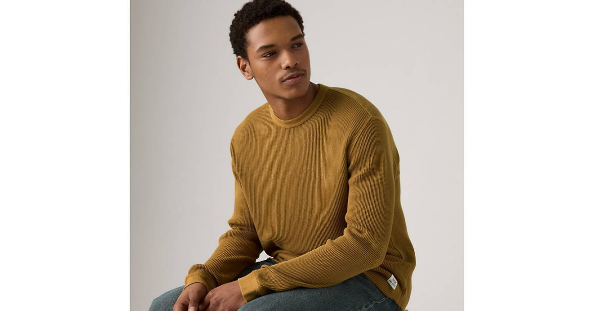 Long-sleeve Relaxed Thermal Shirt - Brown | Levi's® US | Levi's US