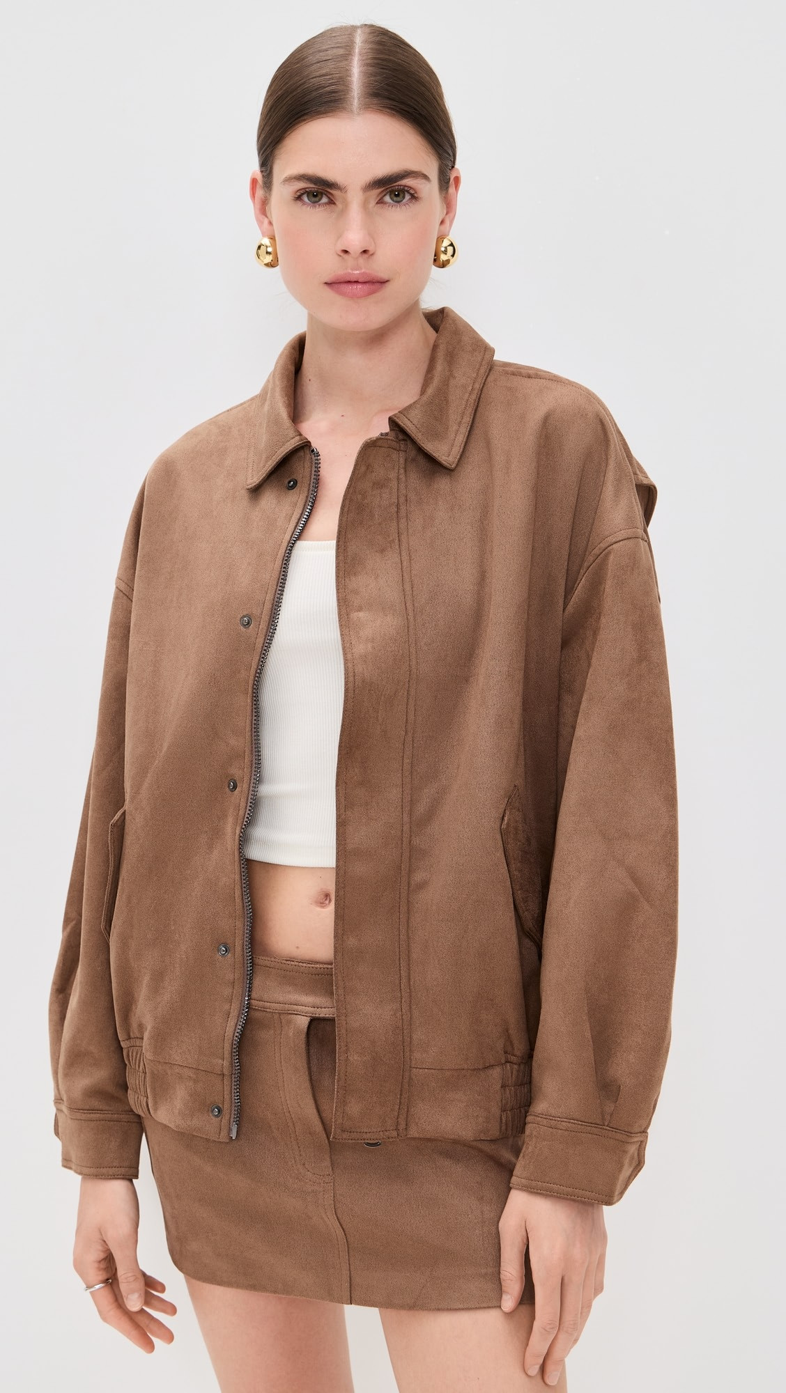 Kenny Faux Suede Bomber Jacket | Shopbop