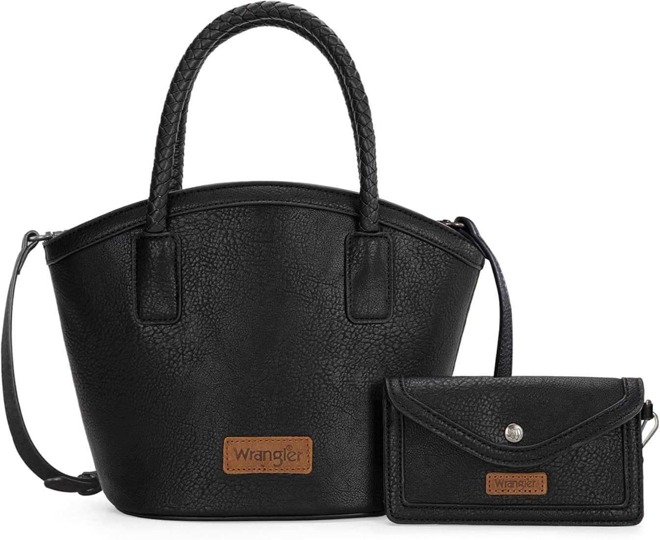 Montana West x Wrangler Tote Bag for Women Distressed Shoulder Purse Woven Handle Tote Handbag wi... | Amazon (US)