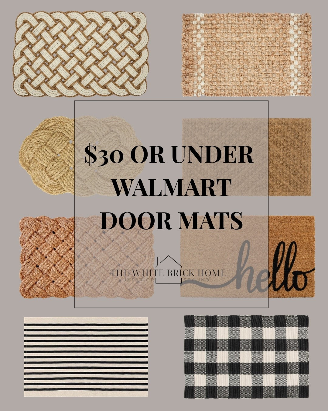 Beautiful and affordable outdoor mats from Walmart! $30 and under - the perfect sophisticated touch for an entry! 
🖤🖤
Door mat, front porch, entry way, outdoor entry way decor, front porch decor, Walmart, Walmart home, outdoor Walmart decor, home decor, home design, patio, outdoor patio, patio decor, patio design ideas, porch decor, porch design, patio ideas, patio decor, home decor, home accents, rug, outdoor rug, outdoor patio decor, Walmart outdoor, door mat 


#LTKHome #LTKSaleAlert #LTKSeasonal